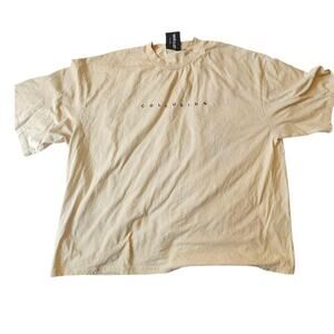 Collusion Creme Men Graphic T-Shirt Size 3X